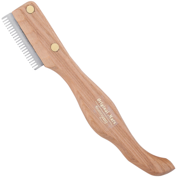 Mars Ergo Classic Grooming Trimmer – Medium Tooth, Cherry Wood Handle, Ergonomic Design