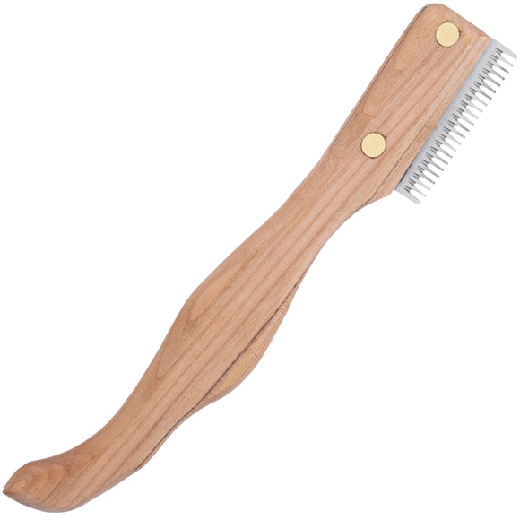 Mars Ergo Classic Grooming Trimmer – Medium Tooth, Cherry Wood Handle, Ergonomic Design