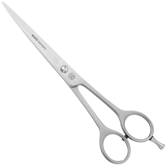 Mars Curved Grooming Scissors 7" – Precision 18cm Stainless Steel, Ergonomic Handle