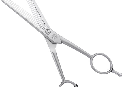 Mars Double-Sided Thinning Shears 6.5 Inch – 23 Notches, Precision Stainless Steel Blades