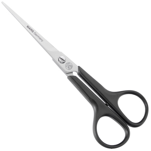 Mars 6" Straight Grooming Scissors – Precision Stainless Steel Blade, Ergonomic Plastic Handle