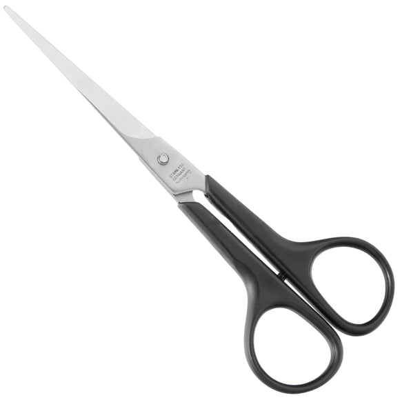 Mars 6" Straight Grooming Scissors – Precision Stainless Steel Blade, Ergonomic Plastic Handle