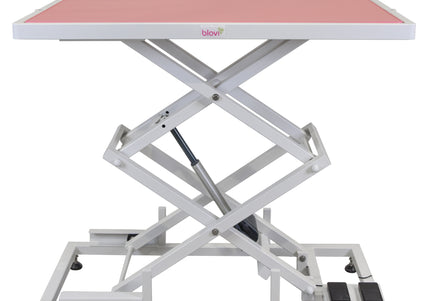 Blovi Upper Electric Grooming Table – 125x65cm Pink Top, Smooth Height Adjustment