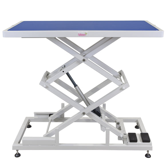 Blovi Upper Electric Grooming Table – 125x65cm Blue Tabletop, Adjustable Height