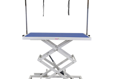 Blovi Upper Electric Grooming Table – 125x65cm Blue Tabletop, Adjustable Height