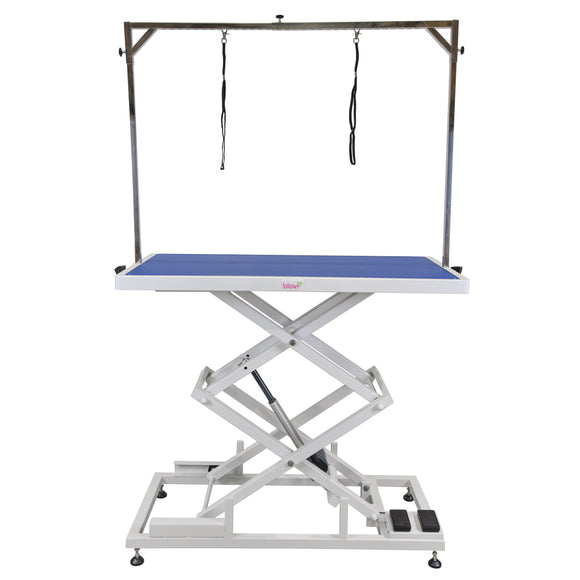 Blovi Upper Electric Grooming Table – 125x65cm Blue Tabletop, Adjustable Height