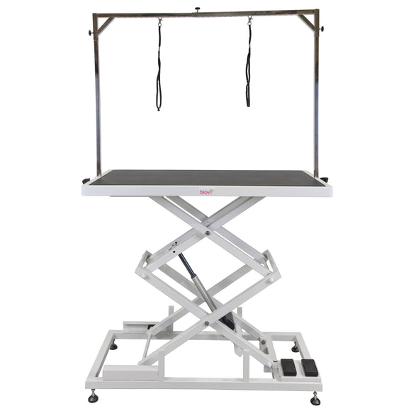 Blovi Upper Electric Grooming Table – Adjustable Lift, 125x65cm Black Tabletop, Stable Design