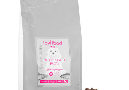Lovi Food Salmon with Trout – Grain-Free Small Breed Kibble with Sweet Potato and Asparagus, 4kg