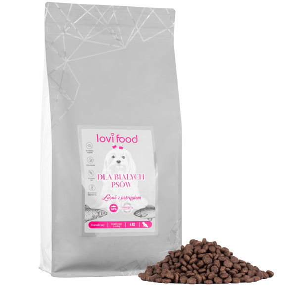 Lovi Food Salmon with Trout – Grain-Free Small Breed Kibble with Sweet Potato and Asparagus, 4kg