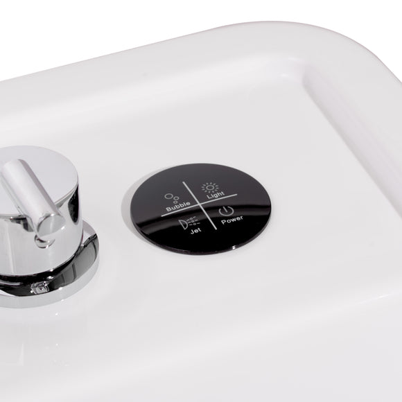 Blovi Professional Grooming SPA Bathtub – Ozone, Micro Bubble & Hydromassage, 65x60x95cm, White