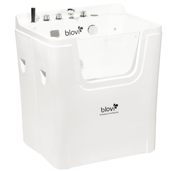 Blovi Professional Grooming SPA Bathtub – Ozone, Milky Micro Bubble, Hydromassage, 90x68x95cm, White