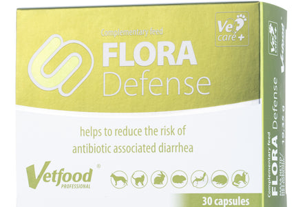 Vetfood Flora Defense Digestive Support Tablets – Probiotic Formula, 30 Count, Fast-Acting Relief