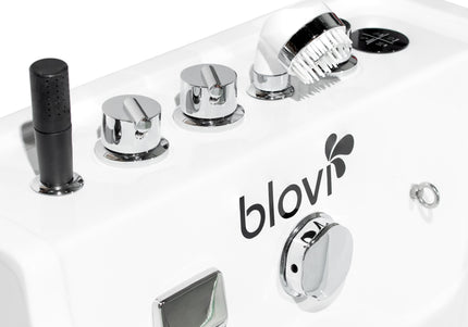 Blovi Professional Grooming SPA Bathtub – Ozone, Micro Bubble & Hydromassage, 65x60x95cm, White