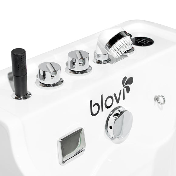 Blovi Professional Grooming SPA Bathtub – Ozone, Micro Bubble & Hydromassage, 65x60x95cm, White