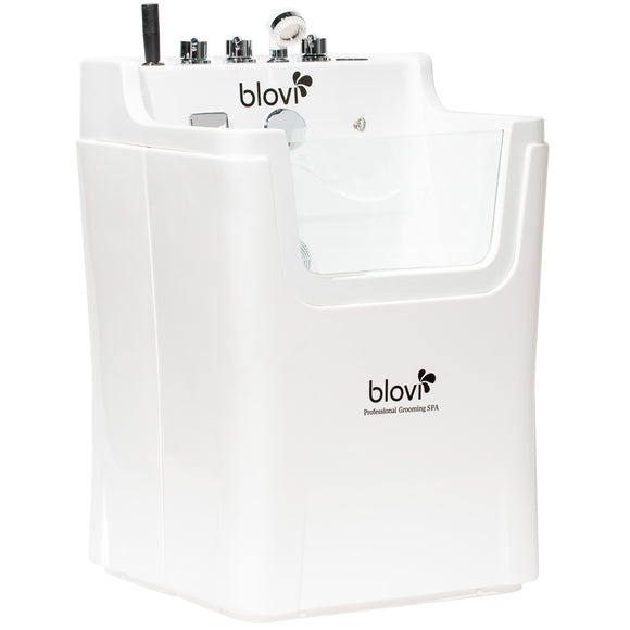 Blovi Professional Grooming SPA Bathtub – Ozone, Micro Bubble & Hydromassage, 65x60x95cm, White