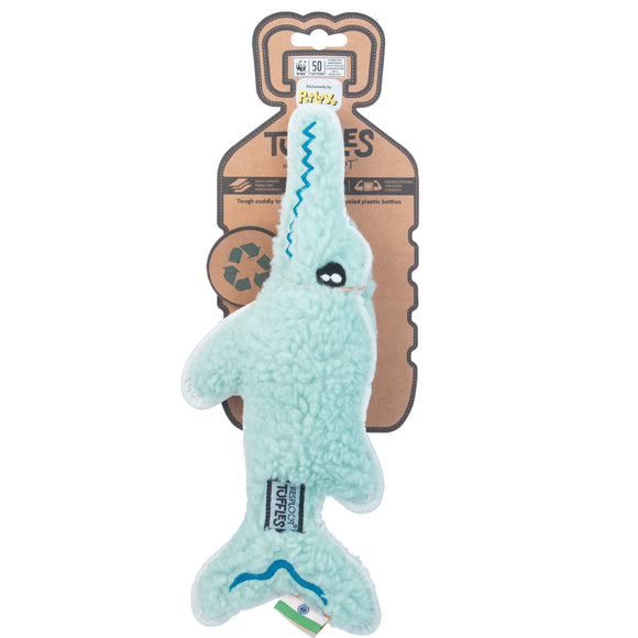 Resploot Tuffles Dolphin Dog Toy – Durable Recycled Material with Squeaker Feature