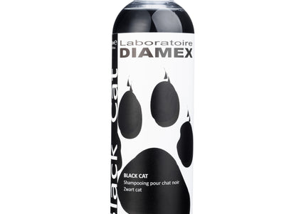 Diamex Black Cat Shampoo – Concentrated Formula for Dark Coats, 1:8 Dilution, 250ml