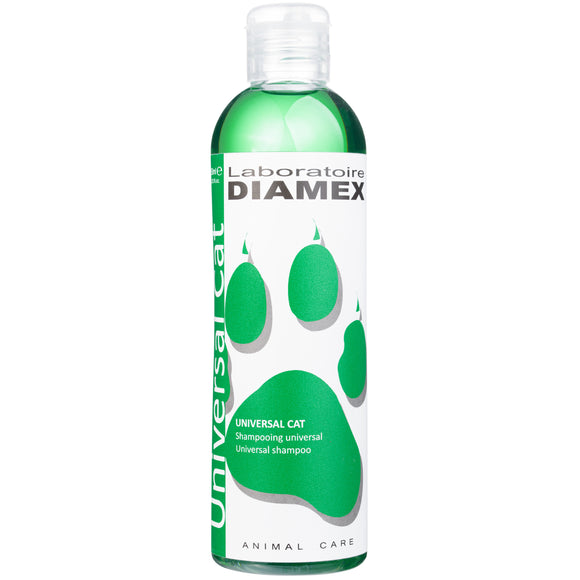 Diamex Universal Cat Shampoo – Sweet Almond Oil, Concentrated 1:8 Formula, 250ml