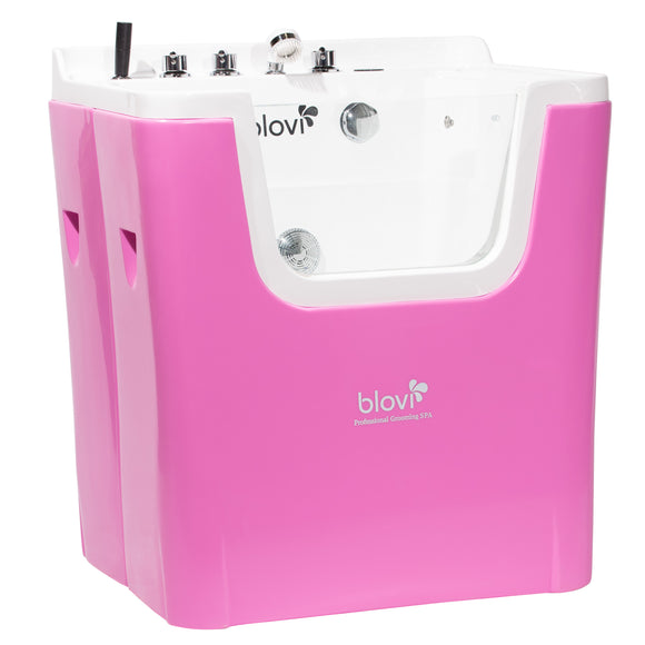 Blovi Professional Grooming SPA Bathtub – Ozone, Milky Micro Bubble, Hydromassage, 90x68x95cm, White