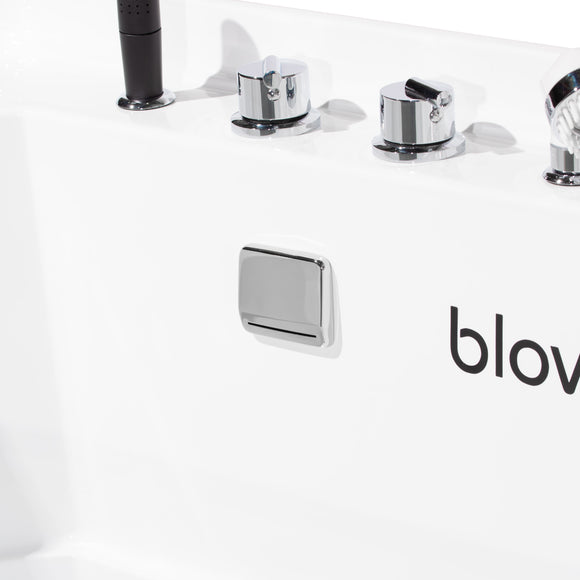 Blovi Professional Grooming SPA Bathtub – Ozone, Micro Bubble, Hydromassage, 120x73x95cm, White