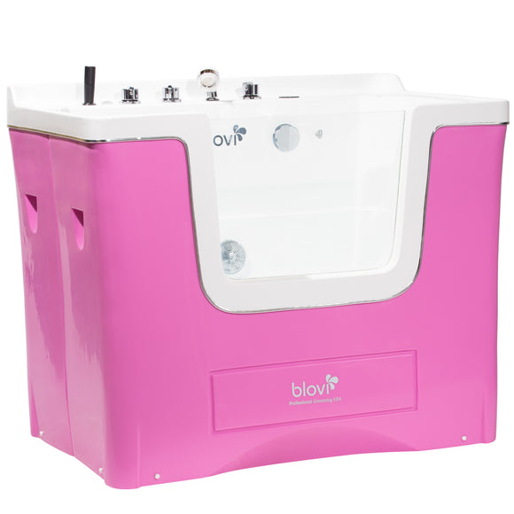 Blovi Professional Grooming SPA Bathtub – Ozone, Micro Bubble, Hydromassage, 120x73x95cm, White