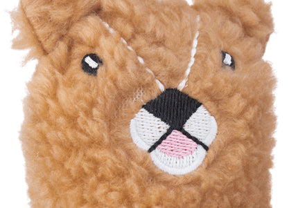 Resploot Cuddlers Mink Plush Toy – Recycled Material, Squeaker, Soft and Durable