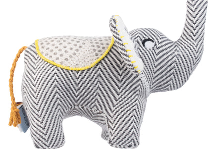 Resploot Cuddlers Elephant Plush Toy – Recycled Material, Squeaker, Soft and Durable