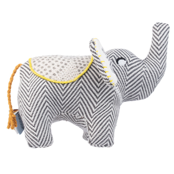 Resploot Cuddlers Elephant Plush Toy – Recycled Material, Squeaker, Soft and Durable