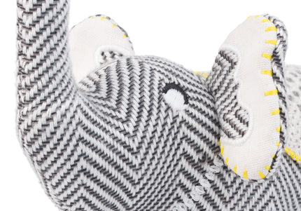 Resploot Cuddlers Elephant Plush Toy – Recycled Material, Squeaker, Soft and Durable