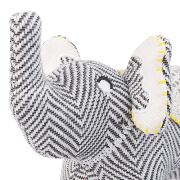 Resploot Cuddlers Elephant Plush Toy – Recycled Material, Squeaker, Soft and Durable