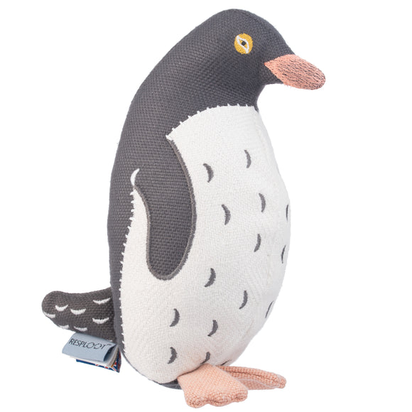 Resploot Cuddlers Yellow Eye Penguin Plush Toy – Recycled Material, Squeaker Inside