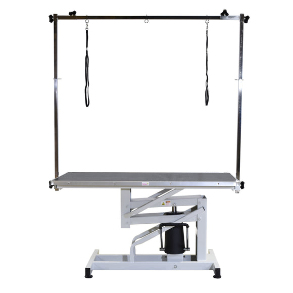 Blovi Venus Hydraulic Grooming Table – Adjustable Black Top, 110x60cm, Stable Lift Design