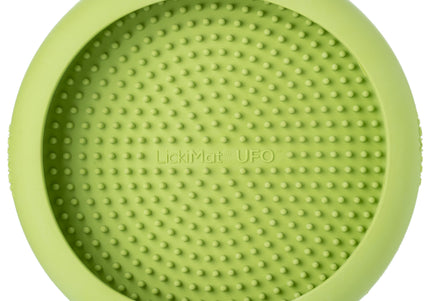 LickiMat UFO Rubber Licking Bowl – Suction Cup Base, Textured Slow-Feed Design, Purple