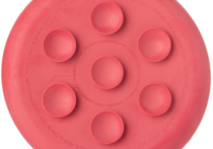 LickiMat UFO Rubber Licking Bowl – Suction Cup Base, Textured Slow-Feed Design, Purple