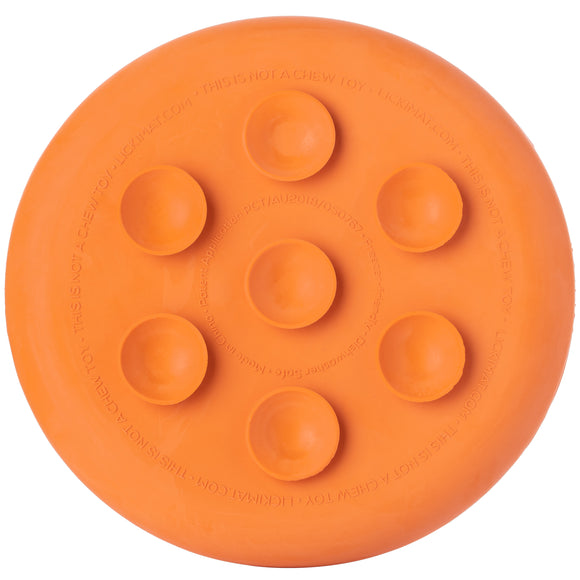 LickiMat UFO Rubber Licking Bowl – Suction Cup Base, Textured Slow-Feed Design, Purple