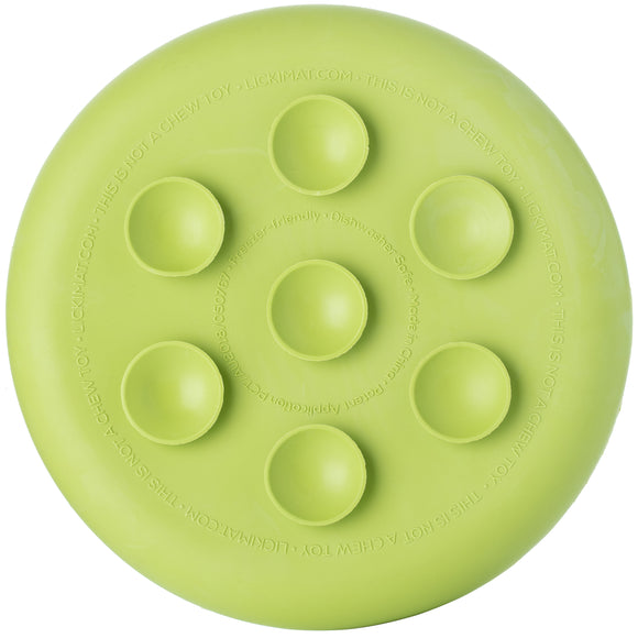 LickiMat UFO Rubber Licking Bowl – Suction Cup Base, Textured Slow-Feed Design, Purple