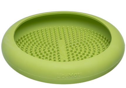 LickiMat UFO Rubber Licking Bowl – Suction Cup Base, Textured Slow-Feed Design, Purple