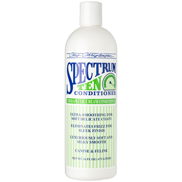 Chris Christensen Spectrum Ten Conditioner – Ultra-Smoothing Softening Formula, 1:16 Concentrate, 473ml