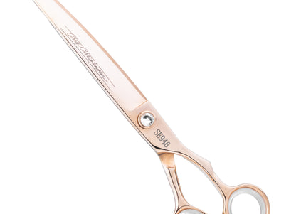 Chris Christensen Adalynn Rose Curved Scissors 5" – Japanese Steel, Titanium-Coated, Professional Quality
