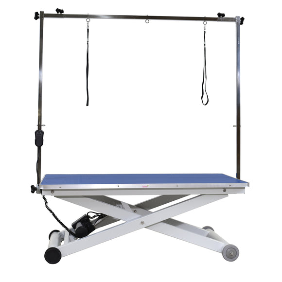 Blovi Eden Electric Grooming Table – Adjustable Lift, 120x65cm Black Top, Stable Design