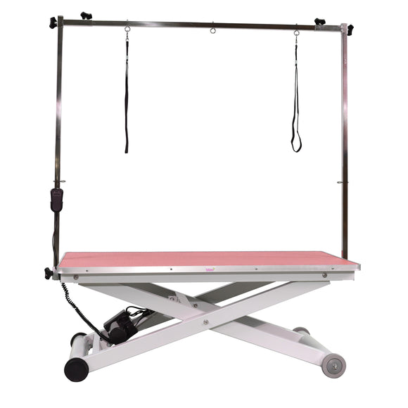 Blovi Eden Electric Grooming Table – Adjustable Lift, 120x65cm Black Top, Stable Design