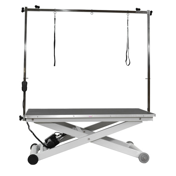 Blovi Eden Electric Grooming Table – Adjustable Lift, 120x65cm Black Top, Stable Design