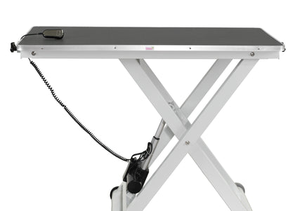 Blovi Eden Electric Grooming Table – Adjustable Lift, 120x65cm Black Top, Stable Design