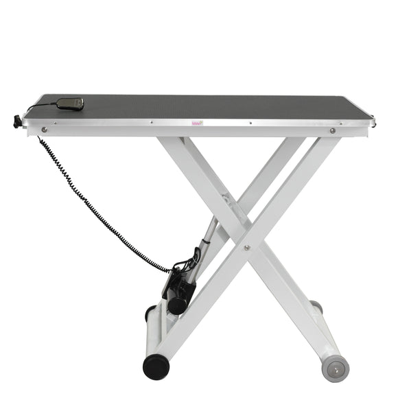 Blovi Eden Electric Grooming Table – Adjustable Lift, 120x65cm Black Top, Stable Design