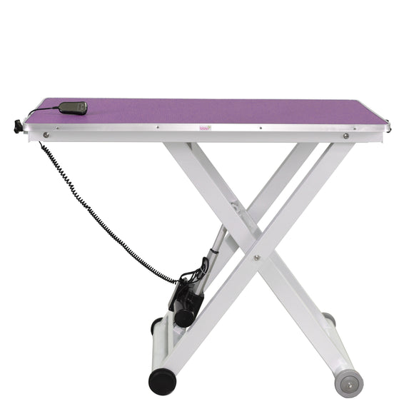 Blovi Eden Electric Grooming Table – Adjustable Lift, 120x65cm Black Top, Stable Design