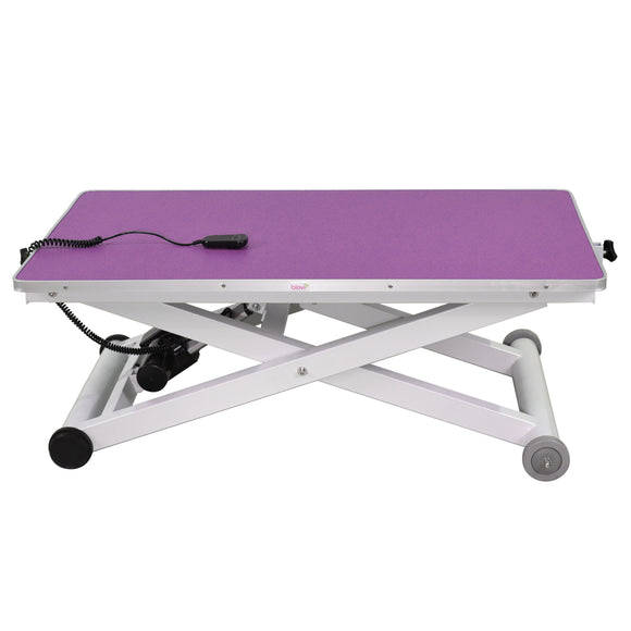 Blovi Eden Electric Grooming Table – Adjustable Lift, 120x65cm Black Top, Stable Design