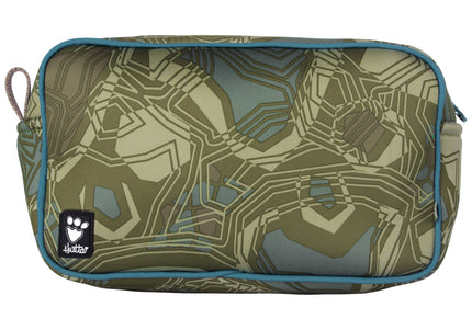 Hurtta Zhero Neoprene Pouch Bag – Camo Pattern, Durable Dark Green Accessory Holder