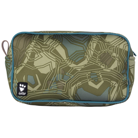 Hurtta Zhero Neoprene Pouch Bag – Camo Pattern, Durable Dark Green Accessory Holder