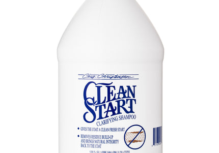 Chris Christensen Clean Start Cleansing Degreasing Shampoo 3.8L – Deep Cleaning Formula for Heavily Soiled Coats