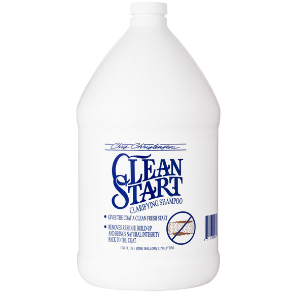 Chris Christensen Clean Start Cleansing Shampoo – Deep Degreasing Formula, 3.8L Bottle